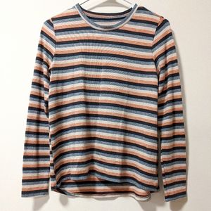 American Eagle Soft & Sexy Plush Stripe Sweater Small